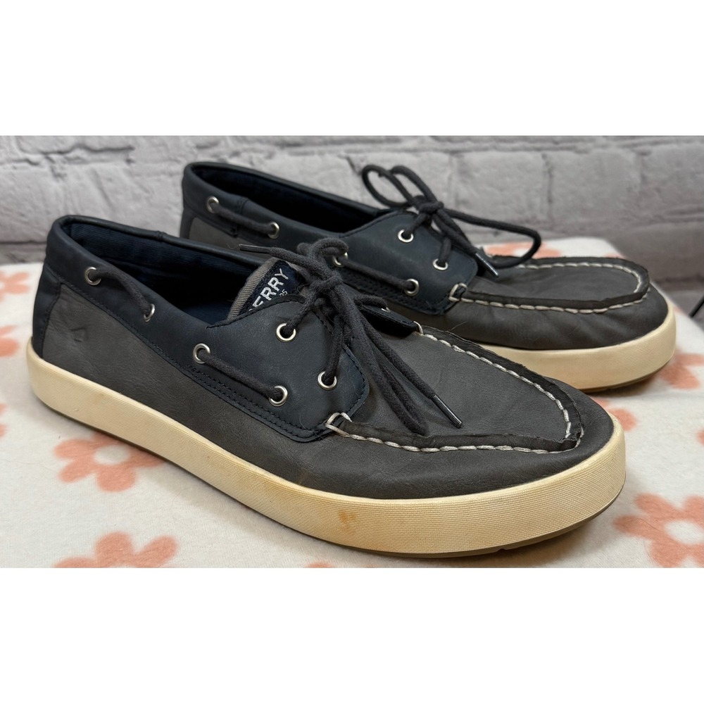 Sperry Boat Shoes‎ Leather Casual Comfort Loafers Deck Shoes Blue Mens 7